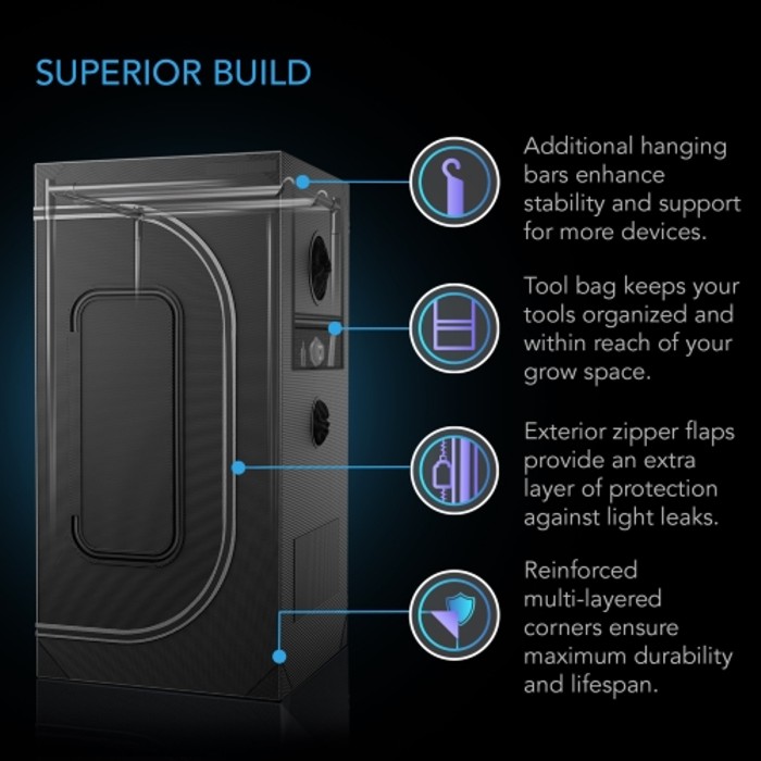 AC INFINITY - GROW BOX CLOUDLAB 866 - 150 × 150 × 200 cm_4
