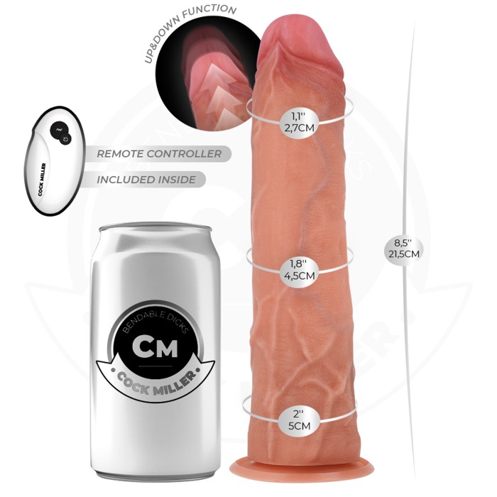 DILDO IPERREALISTICO CON VENTOSA E SPINTA CON TELECOMANDO_5 happy life grow shop