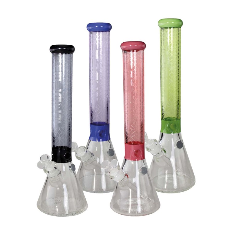 BLAZE Sandblast Beaker Bong Ice - Verde 4 happy life grow shop