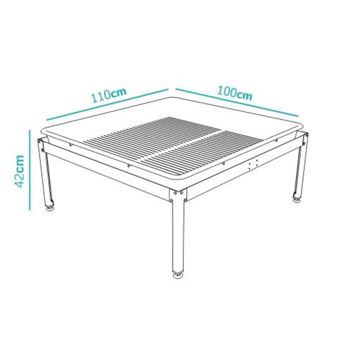 SENKAP - SUPPORTO PER VASSOIO DI COLTIVAZIONE 110X100X42cm happy life grow shop rovigo
